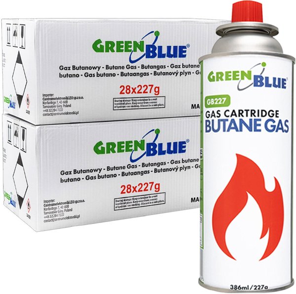GreenBlue Φιάλη αερίου 227g 56 τεμάχια, Butan, GB227