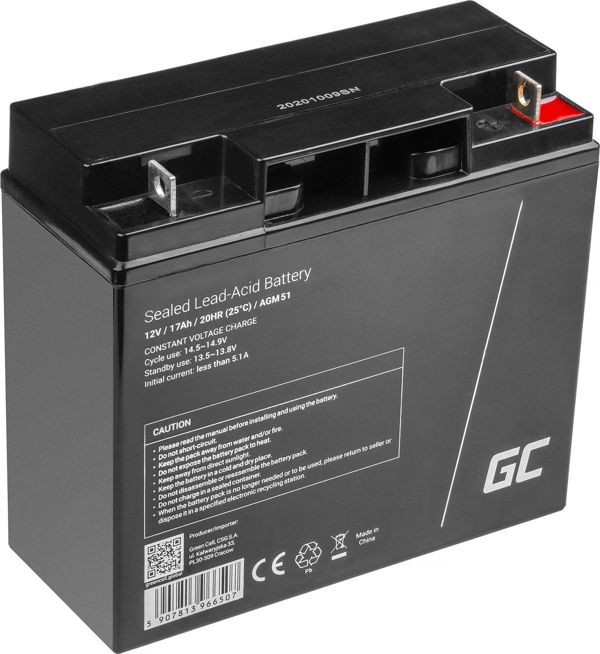 Green Cell Μπαταρία AGM 12V 27Ah (AGM51) - Επαναφορτιζόμενος Συσσωρευτής 12V