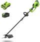 Greenworks GD40BCK4 Ασύρματο Θεριστικό Μηχάνημα – Θαμνοκοπτικό Μπαταρίας 40V με Μπαταρία 4Ah και Φορτιστή
