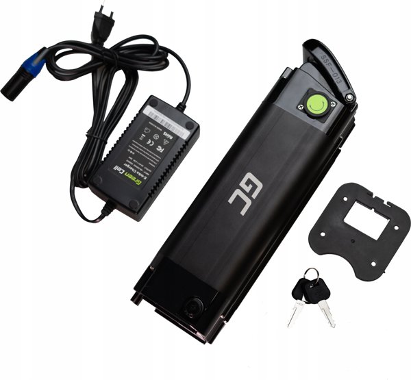 Μπαταρία Green Cell GC Silverfish για Ηλεκτρικό Ποδήλατο E-Bike 24V 11.6Ah 278Wh Li-Ion με Φορτιστή, XLR 3 PIN
