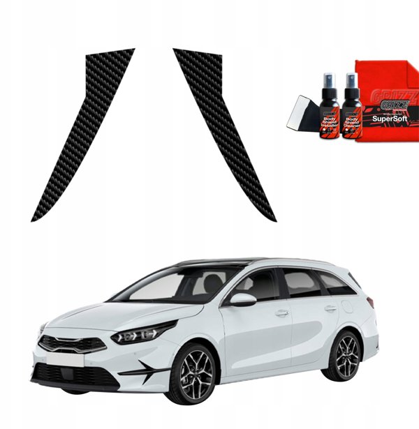 GrizzGlass BodyShield Μεμβράνη Ανθρακονήματος για Κολώνες Kia Ceed SW Kombi (2021-2025) [2w1]