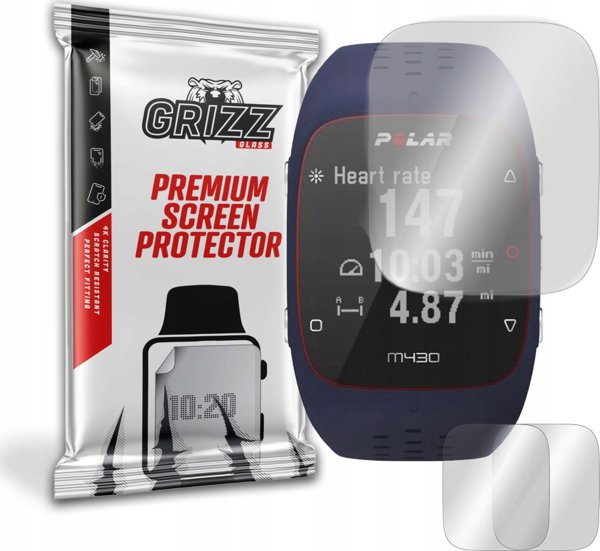 GrizzGlass Ματ Προστατευτικό Οθόνης PaperTouch για Polar M430, Αντιθαμβωτικό & Ανθεκτικό, 1 Τεμάχιο