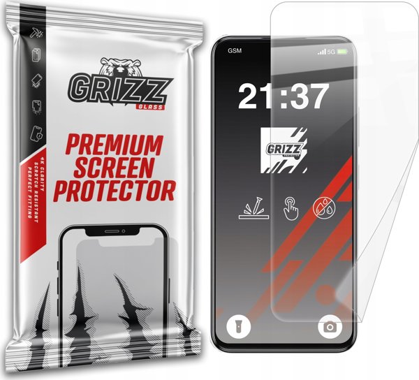 GrizzGlass Κεραμική Μεμβράνη Προστασίας Οθόνης για Itel A80 CeramicFilm