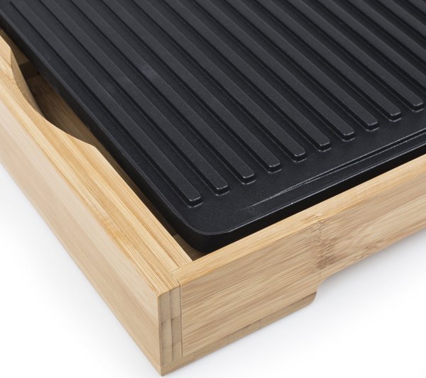 Grill elektryczny Tristar Bamboo Grill XL TG2514B Table, 2200 W, Black