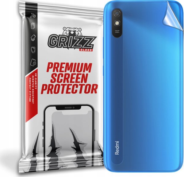 GrizzGlass Προστατευτική Μεμβράνη Πλάτης για Xiaomi Redmi 9AT, Εύκαμπτη, Αντιχαρακτική, Διάφανη