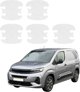 GrizzGlass Bezbarwna powłoka techniczna HeavyDuty Clear pod klamki do Opel Combo Cargo (2018-2026) [5w1] (GRZ22424)