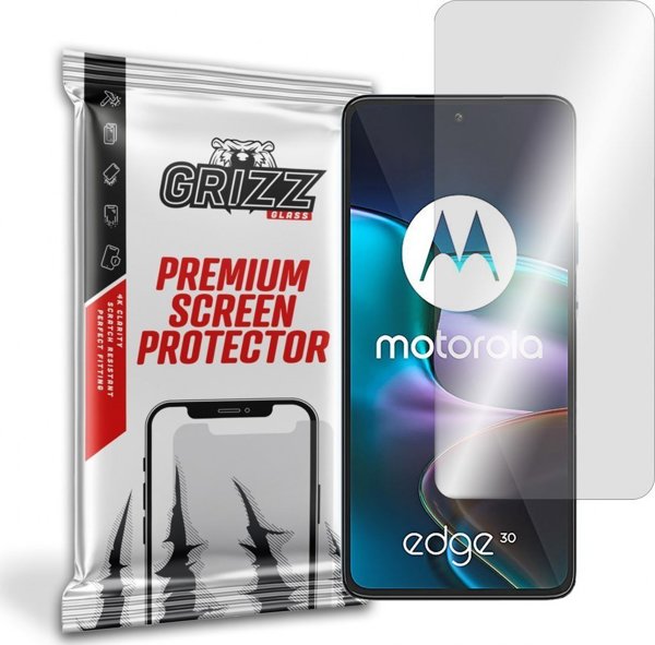 GrizzGlass Υβριδικό Γυαλί Προστασίας Οθόνης για Motorola Moto Edge 30 - Ανθεκτικό, Ευέλικτο, Oleophobic
