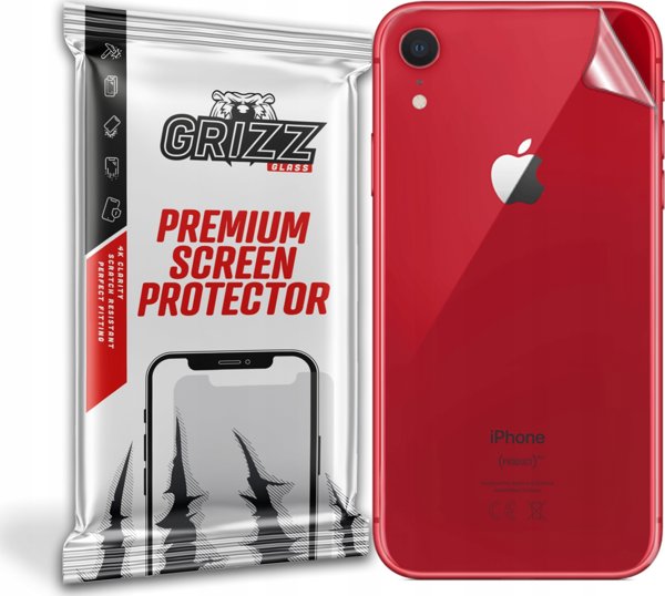 GrizzGlass Προστατευτική Μεμβράνη Πλάτης για Apple iPhone XR, Glossy, Διαφανής
