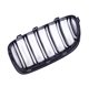 Grill sportowy podwojne zebrerka Gloss Black BMW 5 F10 F11 2010-2018