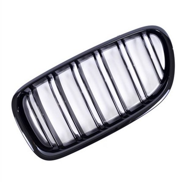 Grill sportowy podwojne zebrerka Gloss Black BMW 5 F10 F11 2010-2018