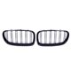 Grill sportowy podwojne zebrerka Gloss Black BMW 5 F10 F11 2010-2018