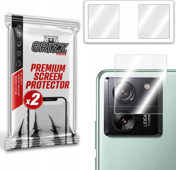 GrizzGlass Υβριδικό Γυαλί Προστασίας Κάμερας για Xiaomi 13T, Ανθεκτικό Tempered Glass