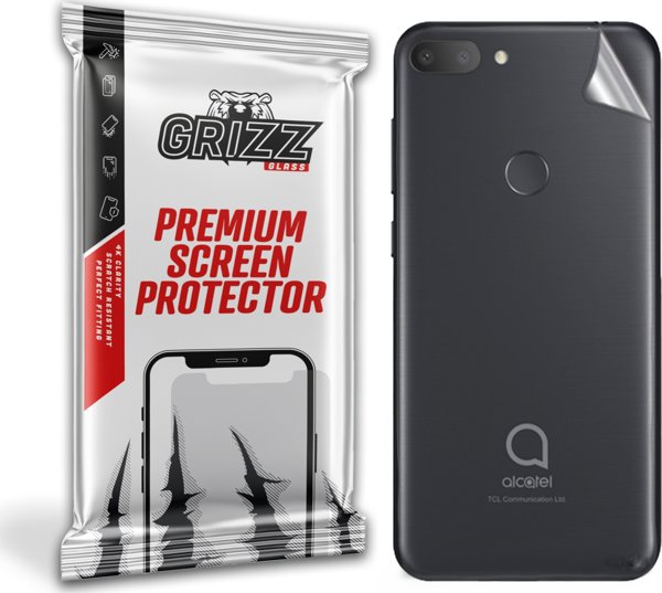 GrizzGlass Μεμβράνη Προστασίας Πλάτης για Alcatel 1S 2019, Εύκαμπτη, Satin Finish
