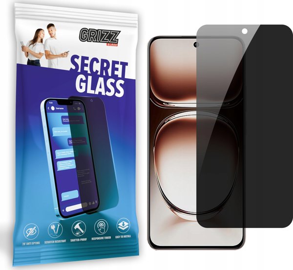 GrizzGlass SecretGlass Γυαλί Προστασίας Οθόνης (Privacy) για Oppo Reno 12