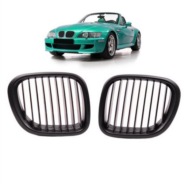 Grill sportowy pojedyncze żeberka Matt Black BMW Z3 E36 1996-2002