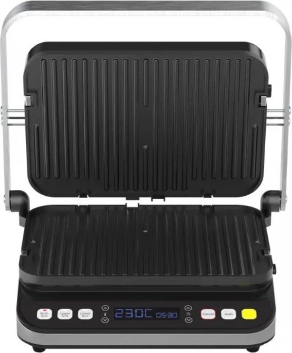 Aeno EG1 Ηλεκτρική Σχάρα, 2000W, Συμπαγής Ψηστιέρα Εσωτερικού Χώρου με 3 Λειτουργίες Θέρμανσης