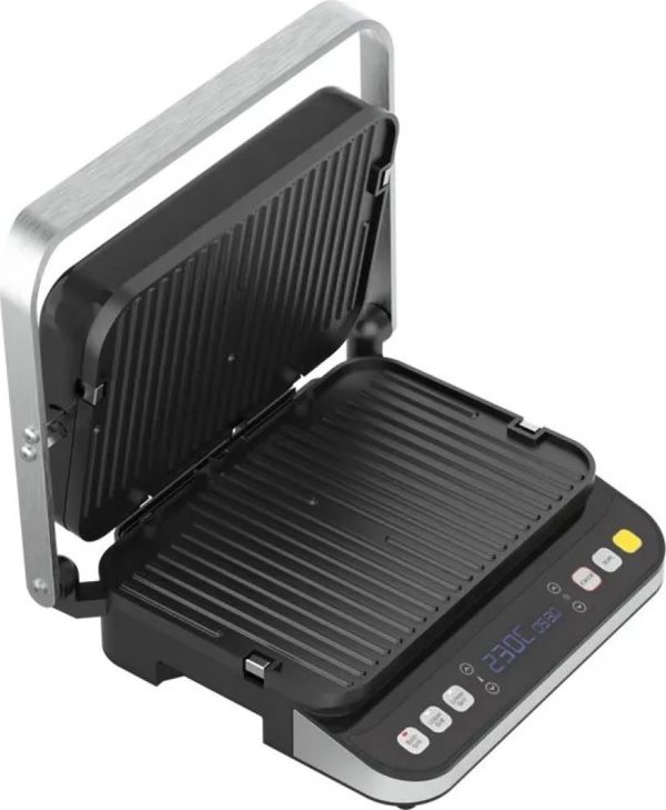 Aeno EG1 Ηλεκτρική Σχάρα, 2000W, Συμπαγής Ψηστιέρα Εσωτερικού Χώρου με 3 Λειτουργίες Θέρμανσης