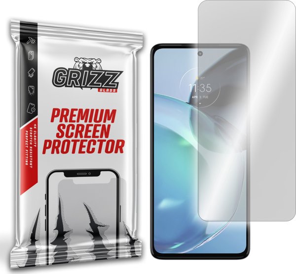 GrizzGlass Υβριδικό Γυαλί Προστασίας Οθόνης για Motorola Moto G72, Ανθεκτικό στην Κρούση & τις Γρατζουνιές