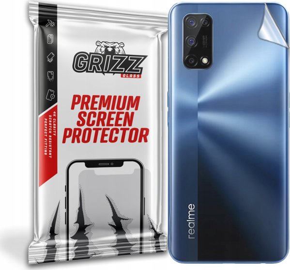 GrizzGlass Αυτοκόλλητο Προστατευτικό Πλάτης για Realme 7, Εύκαμπτο & Ανθεκτικό, Satin Finish
