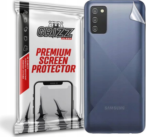 GrizzGlass Προστατευτικό Πίσω Κάλυμμα για Samsung Galaxy A03s, Μεμβράνη Προστασίας, Satin Finish, Ανθεκτικό στις Γρατζουνιές