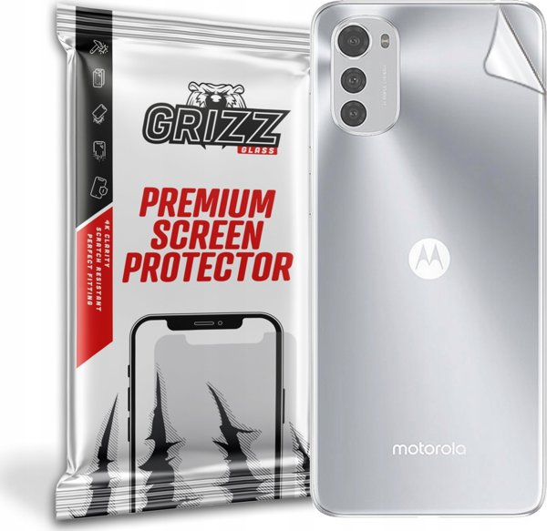 GrizzGlass Προστατευτικό Φιλμ Πλάτης για Motorola Moto E32, Εύκαμπτο, Ανθεκτικό στις Γρατζουνιές
