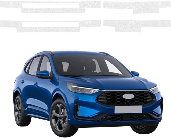 GrizzGlass Bezbarwna powłoka techniczna HeavyDuty Clear na progi do Ford Kuga Active X Facelift (2024-2026) [4w1] (GRZ20779)