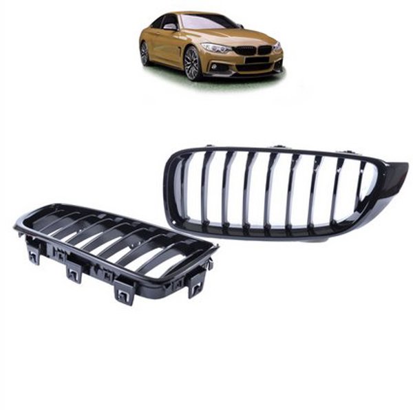 Grill BMW 4 F32 F82 F33 F83 F36 pojedyncze zebrka Gloss Black
