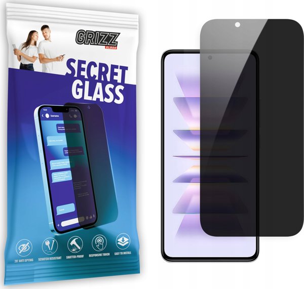 GrizzGlass SecretGlass Προστατευτικό Γυαλί Οθόνης Privacy για Xiaomi Redmi K50 Pro