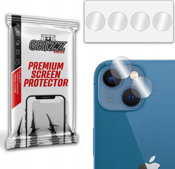 GrizzGlass Υβριδικό Προστατευτικό Γυαλί Κάμερας για Apple iPhone 15, Ανθεκτικό Υλικό