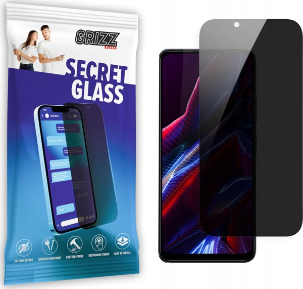 GrizzGlass SecretGlass Γυαλί Προστασίας Οθόνης Privacy για POCO X5