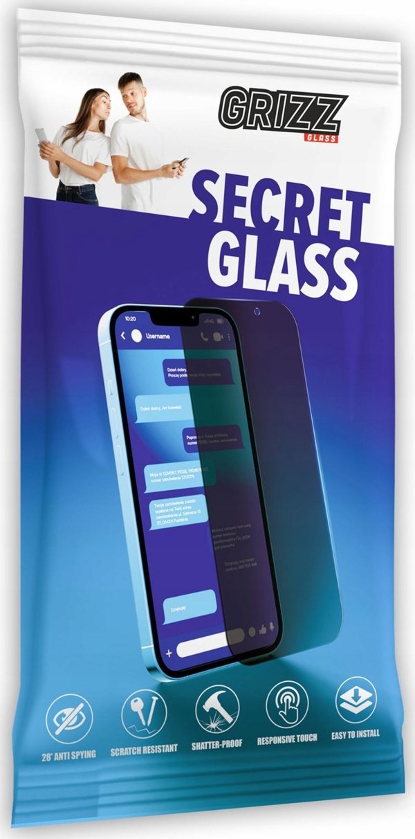 GrizzGlass SecretGlass Γυαλί Προστασίας Οθόνης Privacy για POCO X5
