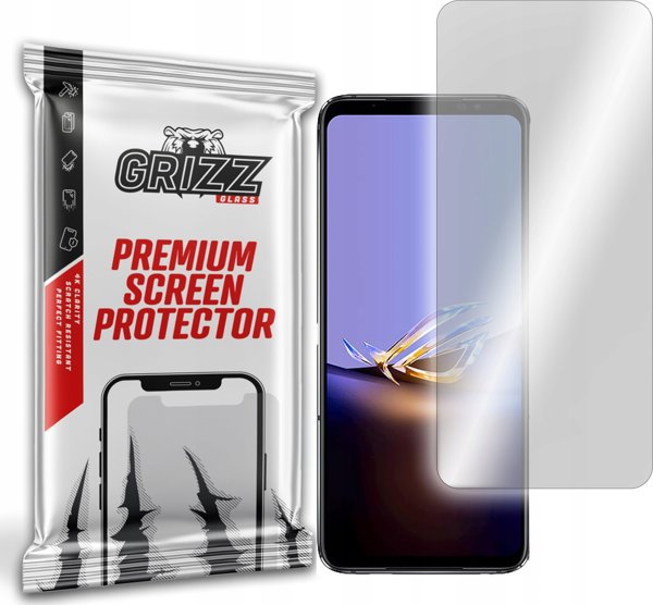 GrizzGlass Υβριδικό Γυαλί για Asus ROG Phone 6D, Προστασία Οθόνης HybridGlass, Εύκολη Τοποθέτηση