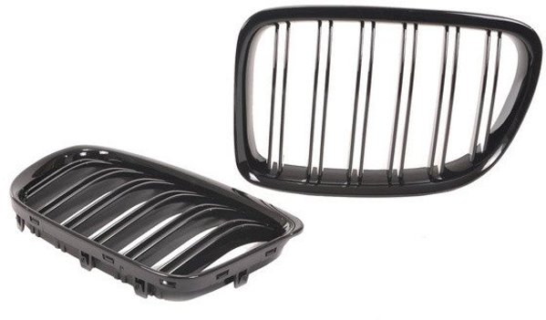 MTuning Γρίλιες BMW X1 E84 Διπλές Gloss Black (Σετ)