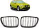 MTuning Γρίλιες BMW X1 E84 Διπλές Gloss Black (Σετ)