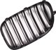 MTuning Αθλητική Μάσκα BMW 7 Series F01 F02 F03 F04 2008-2012, Διπλές Ραβδώσεις, Gloss Black