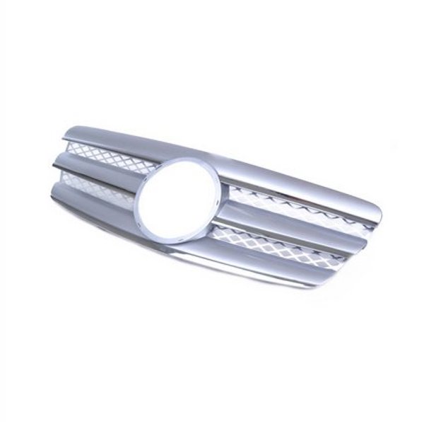Μάσκα Αυτοκινήτου MTuning για Mercedes-Benz E W211 S211, Chrome & Silver, Γρίλια Εμπρόσθιου Προφυλακτήρα