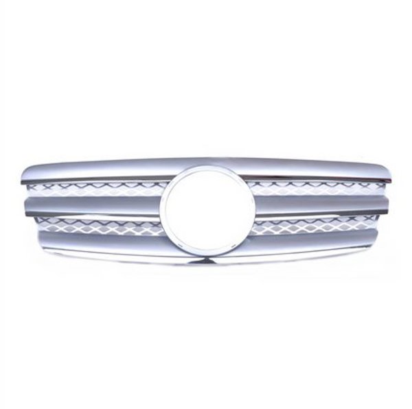 Μάσκα Αυτοκινήτου MTuning για Mercedes-Benz E W211 S211, Chrome & Silver, Γρίλια Εμπρόσθιου Προφυλακτήρα