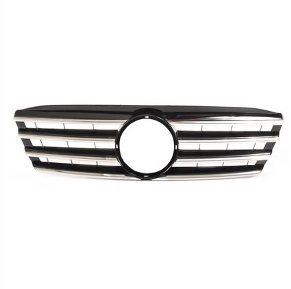 Grill Mercedes-Benz C W203 S203 Gloss Black & Chrome