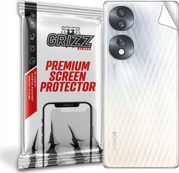 GrizzGlass Πίσω Προστατευτικό Φύλλο για Honor 70, OxyFree, Γυαλιστερό Φινίρισμα, Διαφανές