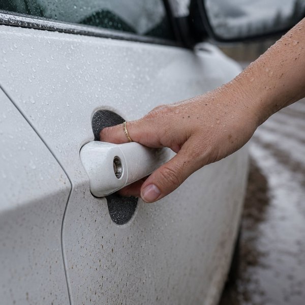 GrizzGlass Biała powłoka techniczna HeavyDuty White pod klamki do Peugeot Partner (2018-2026) [4w1] (GRZ22489)