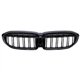 Γρίλια BMW 3 G20 G21 διπλά μπάρες Gloss Black