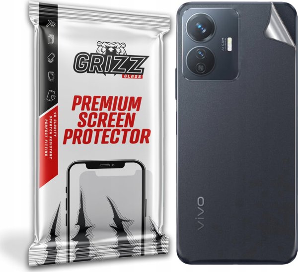 GrizzGlass Προστατευτική Μεμβράνη Πλάτης για Vivo Y77e, SatinSkin, Εύκαμπτη & Ανθεκτική στις Γρατζουνιές