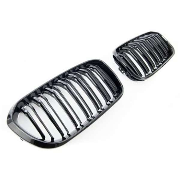 ΓΡΙΛΙΑ ΣΠΟΡ ΔΙΠΛΕΣ ΡΑΒΔΟΙ Gloss Black BMW 3 (F34) Gran Turismo 2013-2020
