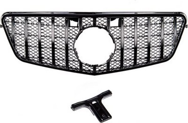 Grill sportowy GT Gloss Black MERCEDES E-Class W212 S212 przed liftem 2009-2013