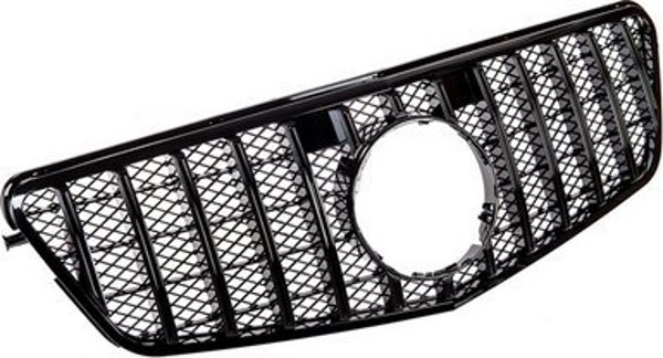 Grill sportowy GT Gloss Black MERCEDES E-Class W212 S212 przed liftem 2009-2013