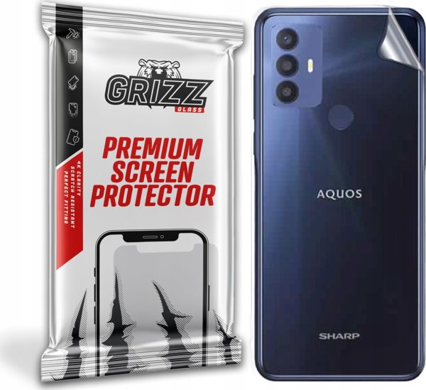 GrizzGlass Προστατευτικό Φιλμ Πίσω Όψης για Sharp Aquos V6 - Διαφανές
