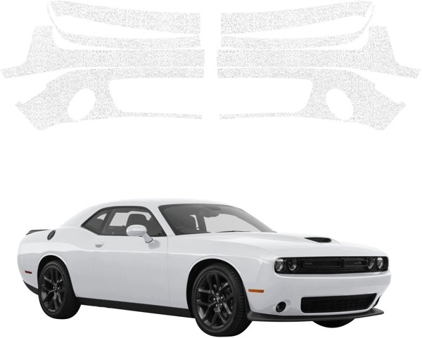GrizzGlass Biała powłoka techniczna HeavyDuty White na front do Dodge Challenger GT (2015-2023) [8w1] (GRZ22280)