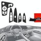 GrizzGlass Folia do wnętrza PianoSkin Black Matte do Kia Sportage 5 Keyless Podgrzewane siedzenia (2021-2024) [9w1] (GRZ22753)
