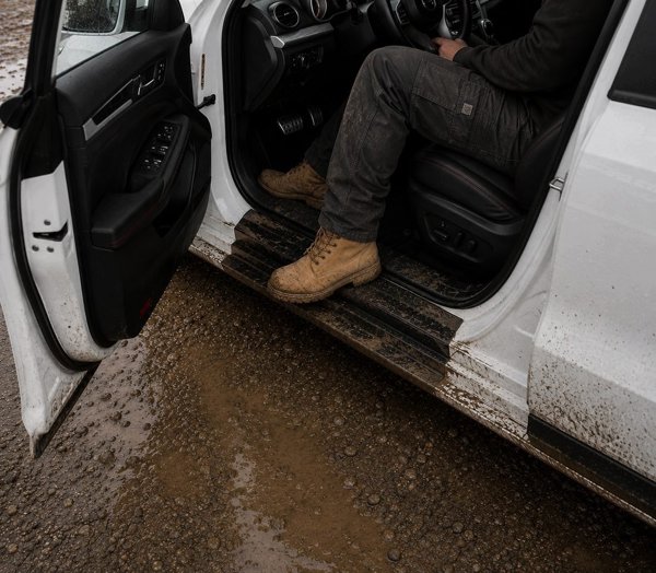 GrizzGlass Czarna powłoka techniczna HeavyDuty Black na progi do BYD Seal U (2024-2026) [4w1] (GRZ20163)