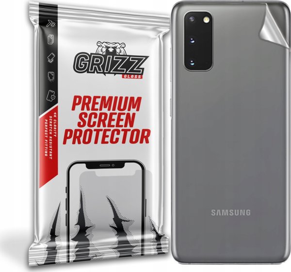 GrizzGlass Προστατευτική Μεμβράνη Πλάτης για Samsung Galaxy S20, Anti-Scratch, Διαφανής